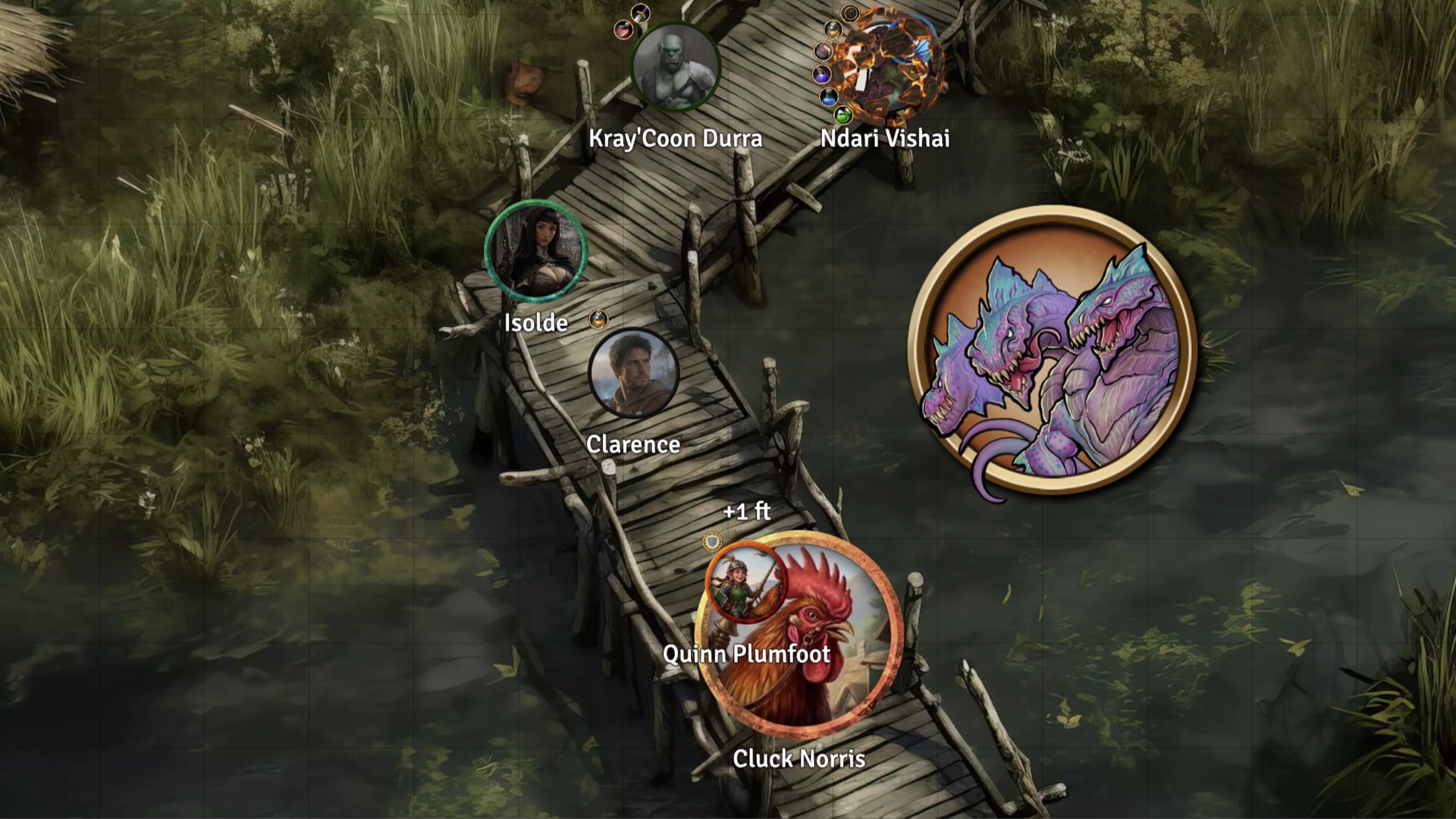 Swamp encounter at Lex’s table